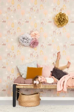 Majvillan Tapet Golden Woods, Dusty Lilac