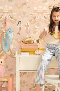 Majvillan Tapet Mermaid Reef, Sweet Pink