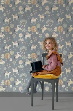 Majvillan Tapet True Unicorns, Evening Blue