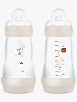 MAM Air Naturgummi Sutter 16-36m & Easy Start Sutteflaske Anti-kolik 260 ml, Neutral