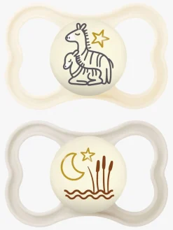 MAM Air Night Silikone Sutter 6-16m 4-pak, Pink/Neutral