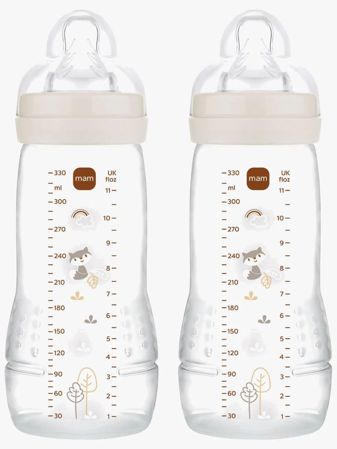 MAM Easy Active Sutteflaske 330 ml 2-pak, Neutral