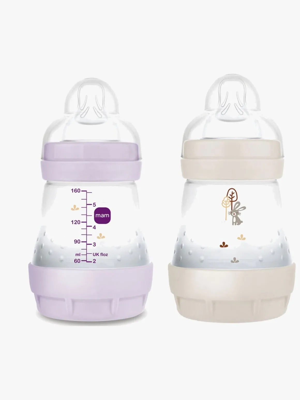 MAM Easy Start Sutteflaske Anti-kolik 160 ml 2-pak, Pink/Neutral