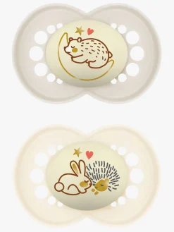 MAM Original Night Sutter 6-16m 4-pak, Pink/Neutral