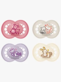 MAM Original Silikone Sutter 6-16m 4-pak, Pink/Neutral