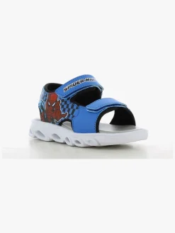 Marvel Spiderman Blinkende Sandaler, Cobalt Blue/Black