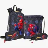 Marvel Spider-Man Mini Rygsæk 8,5L, Gymnastikpose, Køletaske & Penalhus, Attack