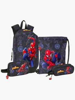 Marvel Spider-Man Mini Rygsæk 8,5L, Gymnastikpose, Køletaske & Penalhus, Attack