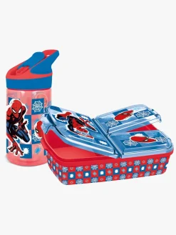 Marvel Spiderman Madkasse og Flaske, Red/Blue
