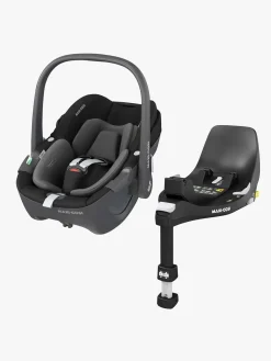 Maxi-Cosi Pebble 360 Autostol Baby inkl. FamilyFix 360 Base, Essential Black