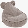 Meowbaby Bearly Sækkestol Teddy, Lysegrå
