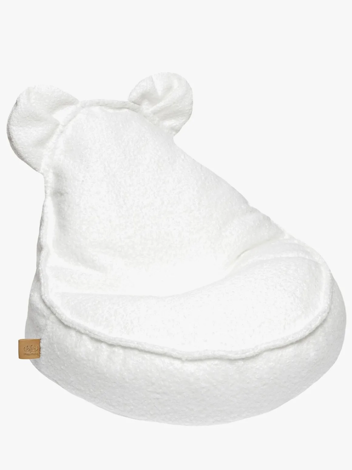 Meowbaby Boucle Sækkestol Teddy, Hvid