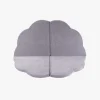 Meowbaby Foam Sammenklappelig Legetæppe Velour 160x160, Lysegrå