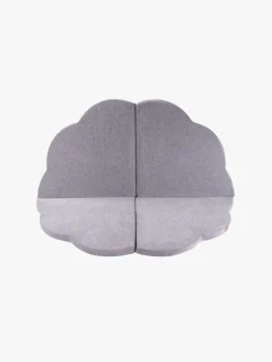 Meowbaby Foam Sammenklappelig Legetæppe Velour 160x160, Lysegrå