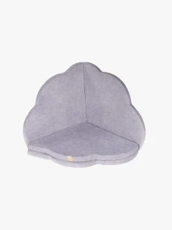 Meowbaby Foam Sammenklappelig Legetæppe Velour 160x160, Lysegrå