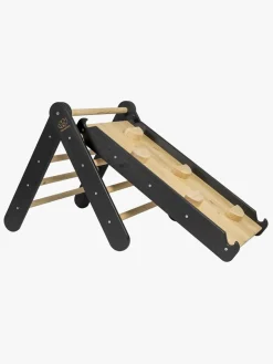 Meowbaby Klatretrekant med Klatrevæg, Sort