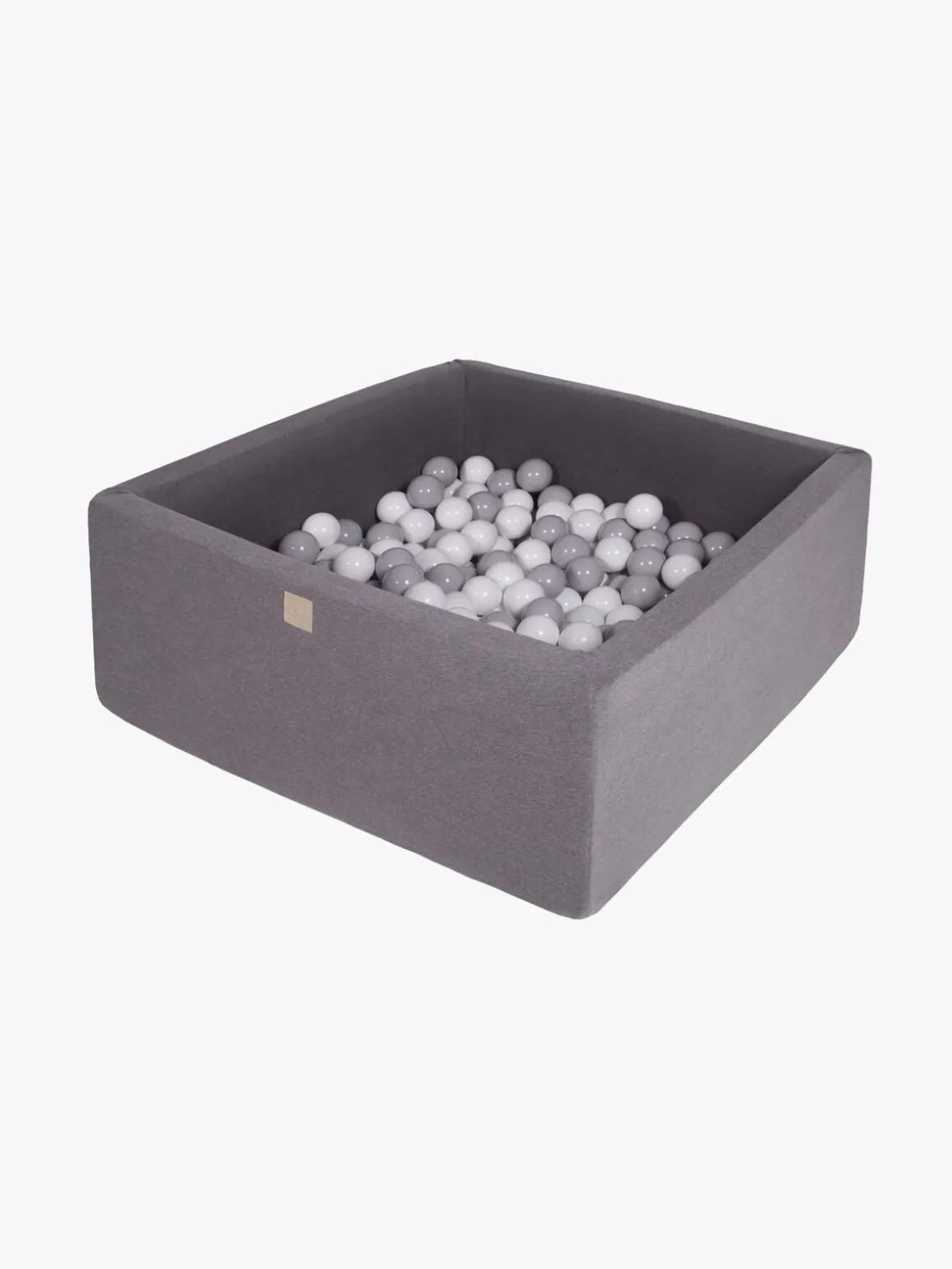 Meowbaby Kvadrat Boldbassin Bomuld 40x90, Mørkegrå