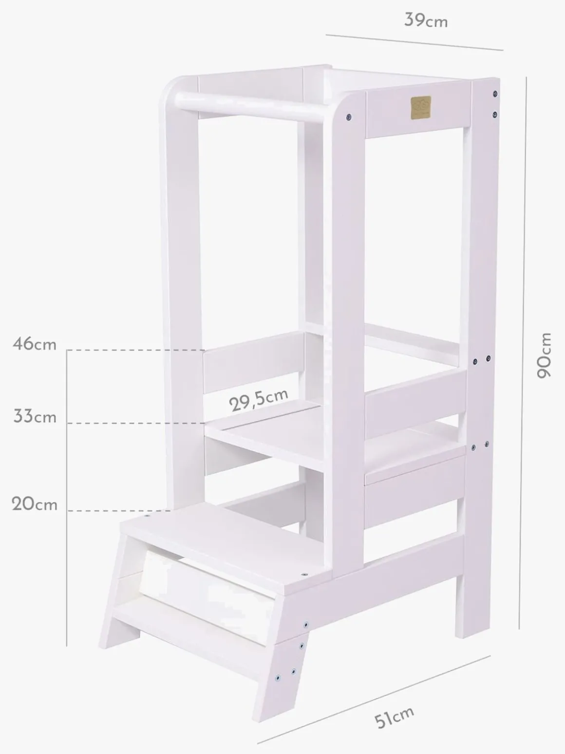 Meowbaby Læringstårn, Hvid