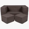 Meowbaby Play Aesthetic Cube  Bygbar Sofa, Brun