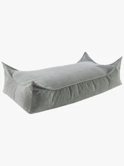 Meowbaby Puf Rektangel Slimcord, Grå