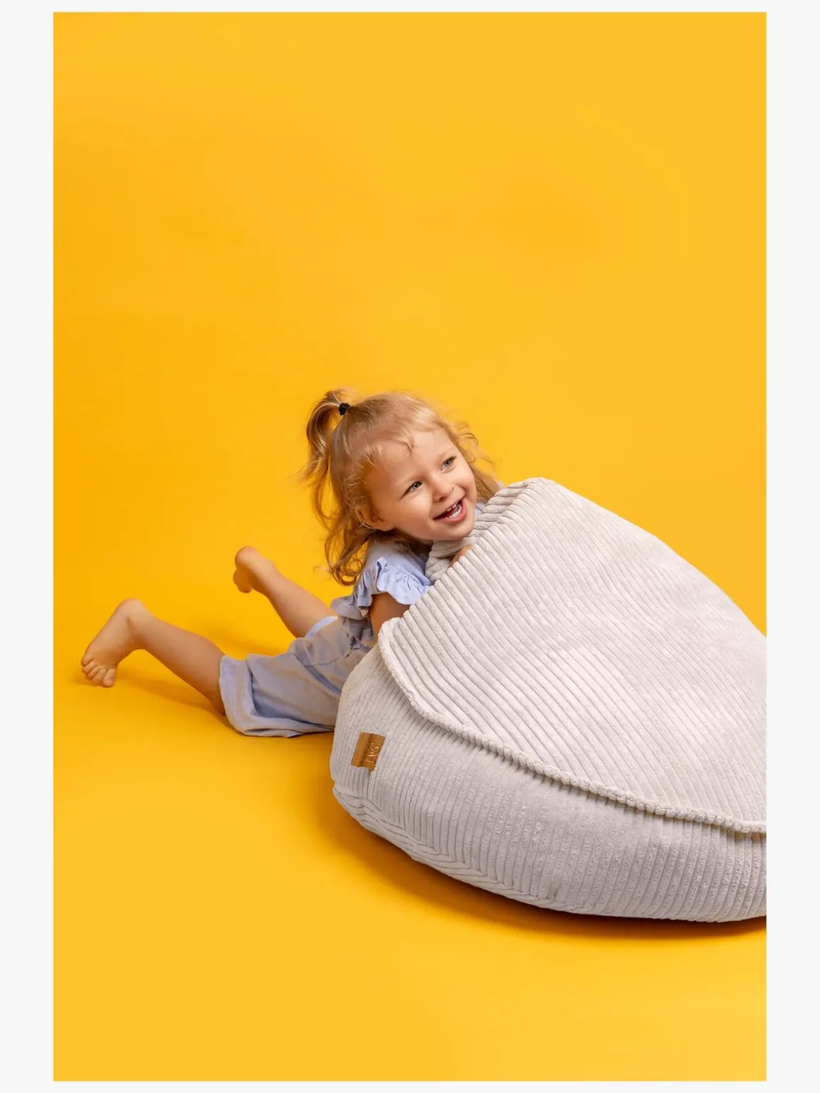 Meowbaby Sækkestol Teddy, Ecru