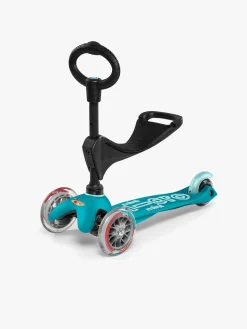 Micro Løbehjul Trehjulet Mini 3-i-1 Deluxe, Turkis