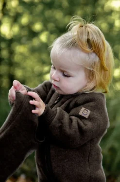 Mikk-Line Elefanthue Merinould, Dark Brown Melange