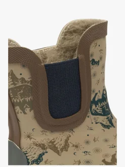 Mikk-Line Forede Gummistøvler Uldblanding, Coriander