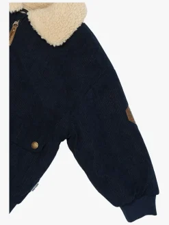 Mikk-Line Manchesterjakke med Teddyfor, Blue Nights