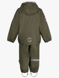 Mikk-Line Regnsæt med Seler, Dusty Olive