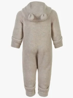 Mikk-Line Ulddragt Merinould med Ører, Melange Offwhite