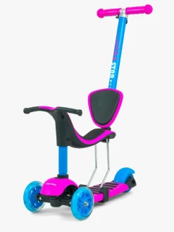 Milly Mally Little Star 3-i-1 Løbehjul, Lyserød/blå