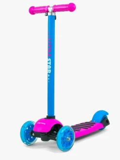 Milly Mally Little Star 3-i-1 Løbehjul, Lyserød/blå