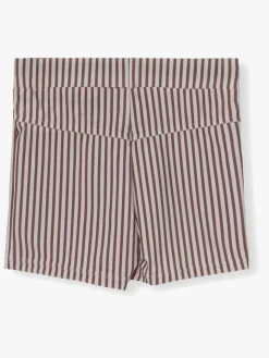 MINI A TURE Gerryan Badeshorts, Acorn Brown Stripes