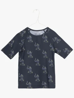 MINI A TURE UV-trøje, Blå/Mønstret