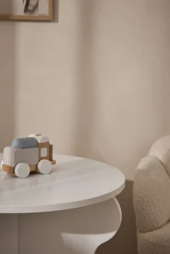 Minitude  Bølget Sidebord, Hvid