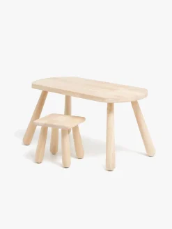 Minitude Minitude Nordic Skrivebord med Firkantet Skammel, Natur