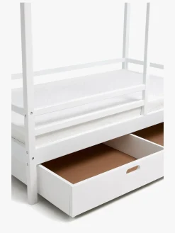 Minitude Nordic Jax Husseng 70x140 & BabyMatex Madras Soft Plus + Sengeskuffe, Hvid