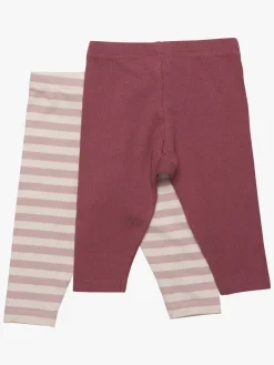 Minymo Leggings 2-pak, Violet Ice