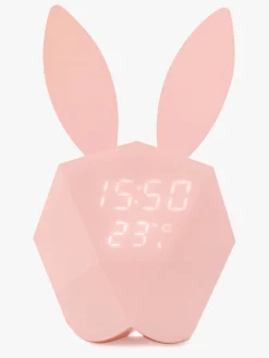 MOB Vækkeur med Natlampe Kanin, Lyserød