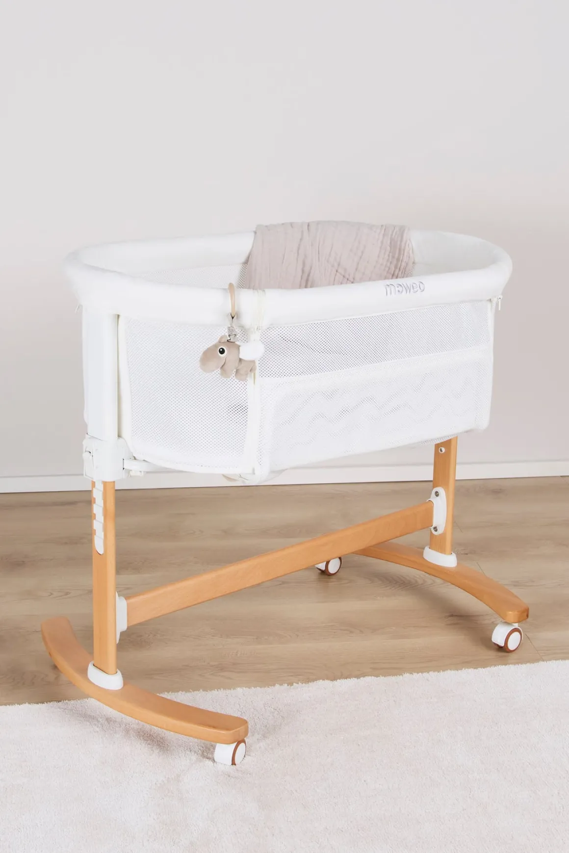 Moweo BLAKE Bedside Crib, Hvid