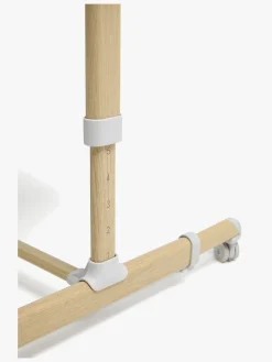 Moweo ELLIS Bedside Crib, Lysegrå