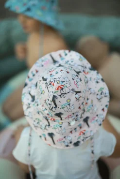 Mumitroldene UV-Sæt Badeble og Solhat, Pink