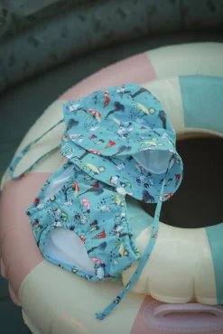 Mumitroldene UV-Sæt Badeble og Solhat, Blå