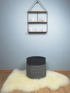 Nattiot Opbevaringskurv, Sort/Hvid