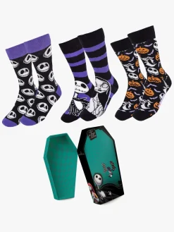 Nightmare Before Christmas Strømper 3-pak, Flerfarvet