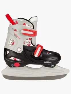 Nijdam Skøjter Justerbare, Sort/Grå