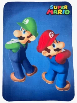 Nintendo Super Mario Fleecetæppe, Blå