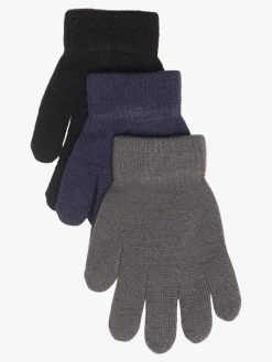 Nordbjørn Bergsfjord Fingervanter 3-pak, Black/Quiet Shade/Eclipse