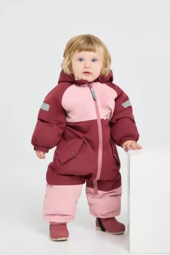 Nordbjørn Fernie Babyflyverdragt, Silver Pink/Oxblood Red